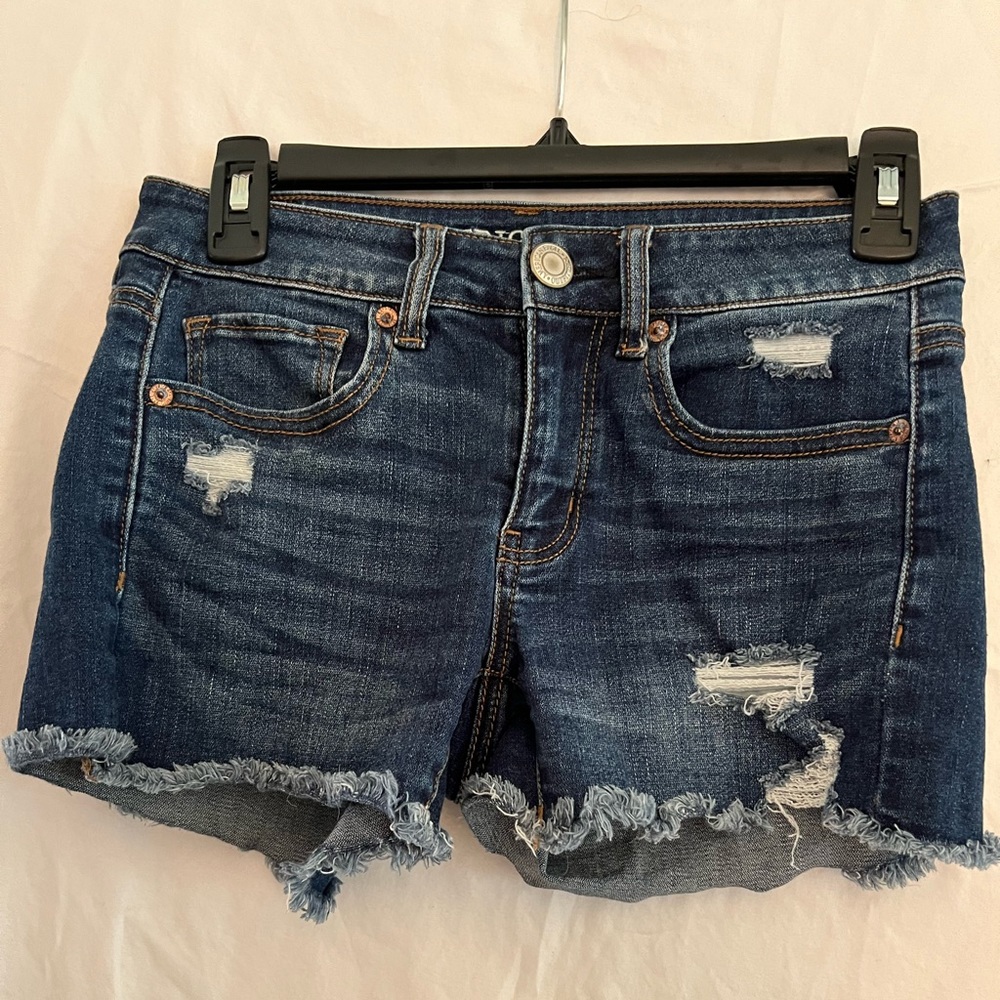 American Eagle Mid-rise denim shorts